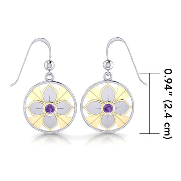 Femininity Symbol Silver and Gold Earrings MER529 - Jewelry